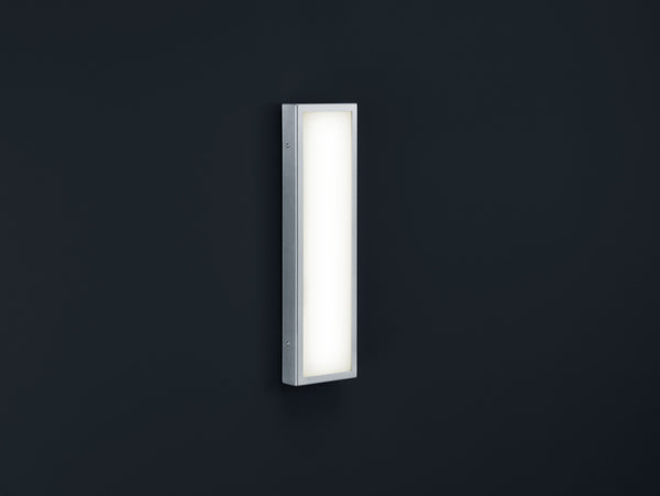 Applique extérieure Scala inox, L 45,5 cm