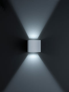 Applique extérieure Siri44 argentée et grise