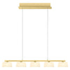 Suspension View opale, verre, L 85 cm