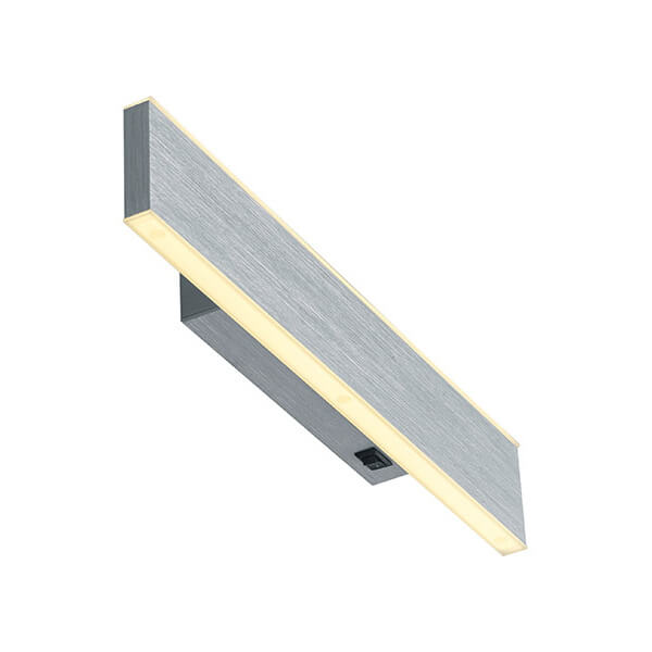 Vue en angle montrant le support arrière et le bandeau lumineux allumé