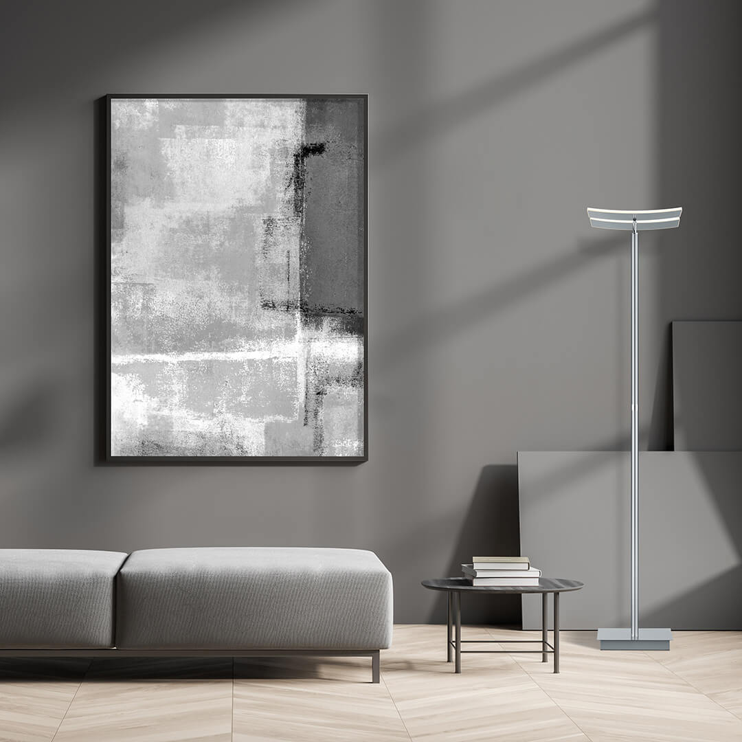 Lampadaire Andy nickel satiné (60555/1-92)
