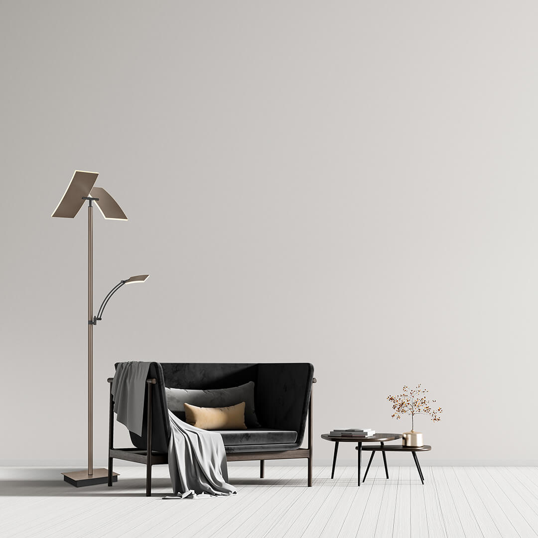 Lampadaire salon | Bronzéo