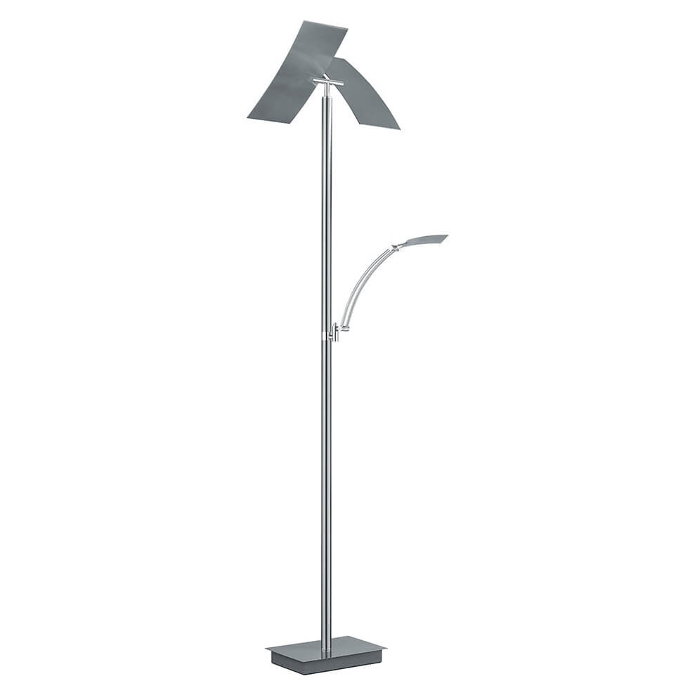 Lampadaire Andy nickel satiné (60556/2-92)
