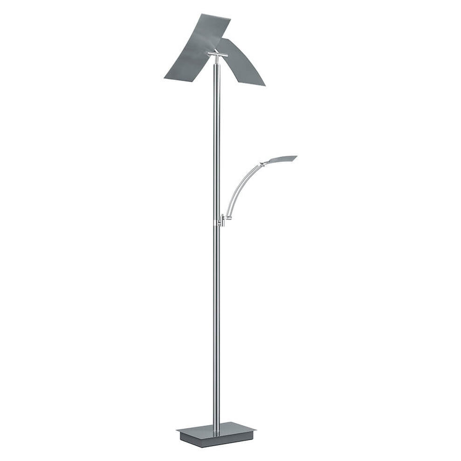 Lampadaire Andy nickel satiné (60556/2-92)