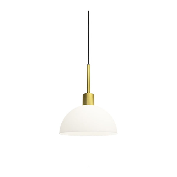 Suspension Vienda, laiton et verre opale