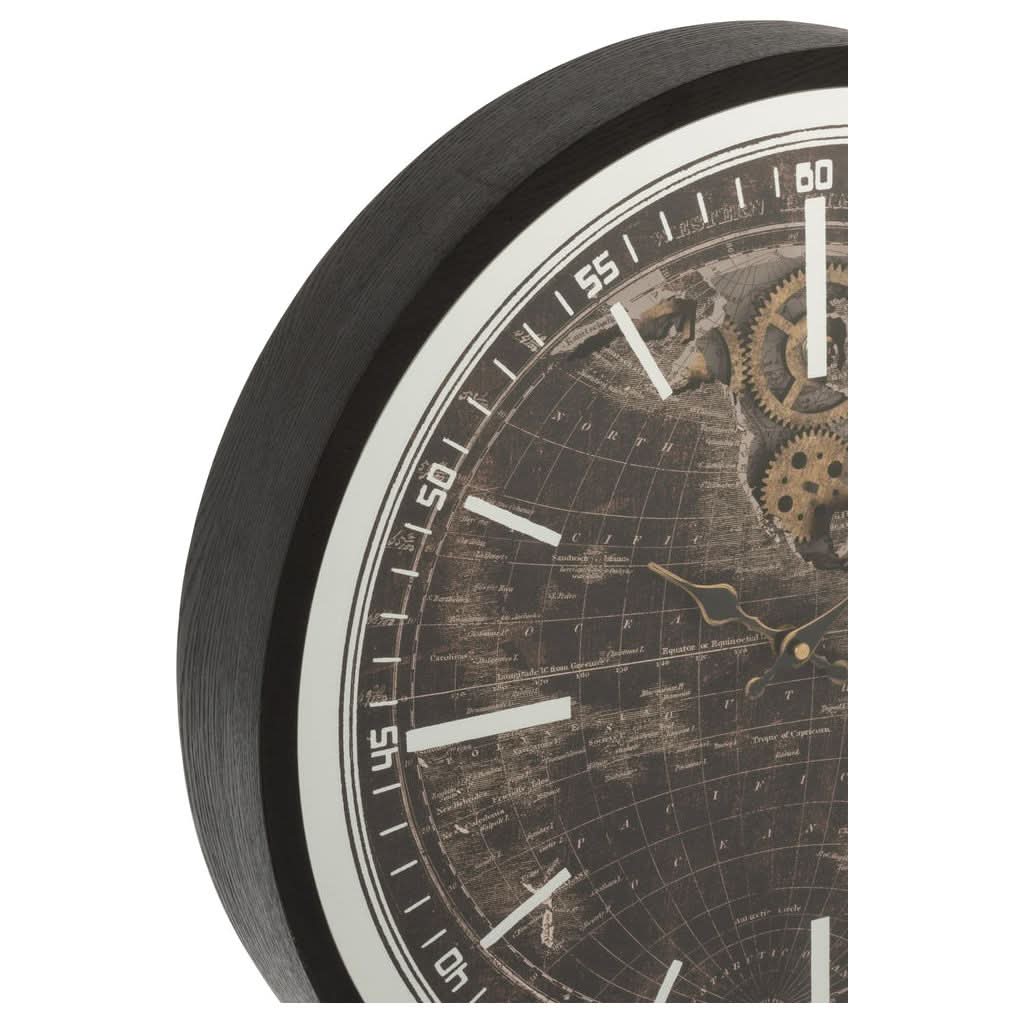 Antike Weltkarten-Uhr