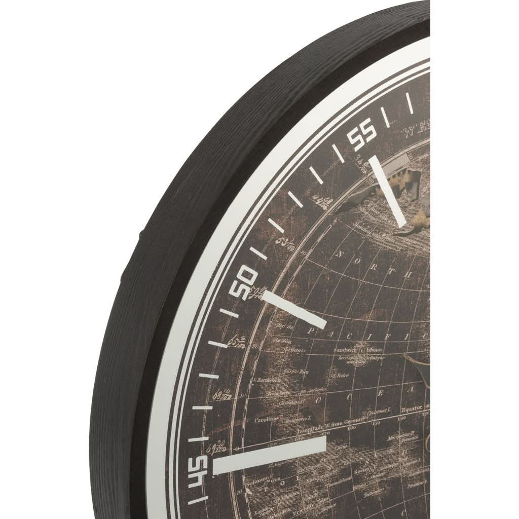 Antike Weltkarten-Uhr