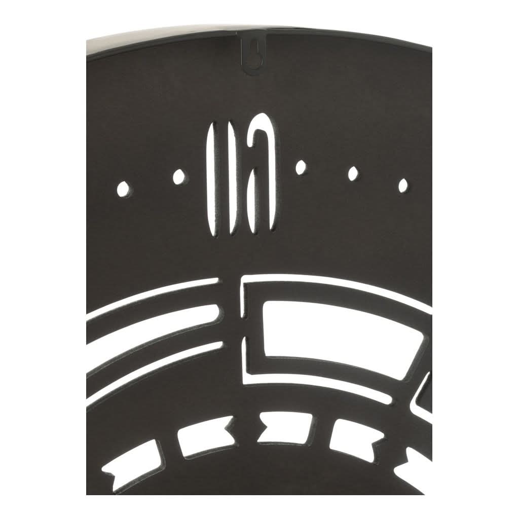 Horloge Engrenages Métal Noir/Gris - Designix