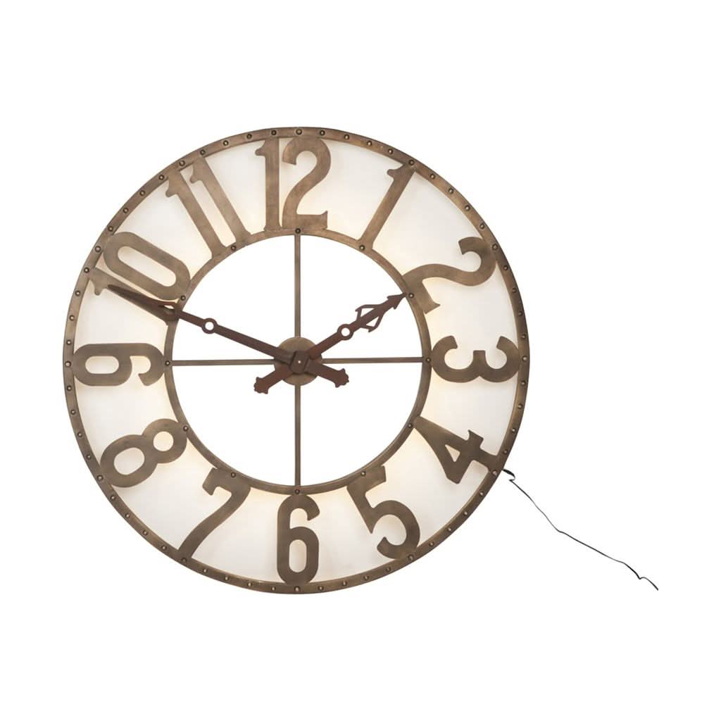 Kleine schmiedeeiserne Uhr
