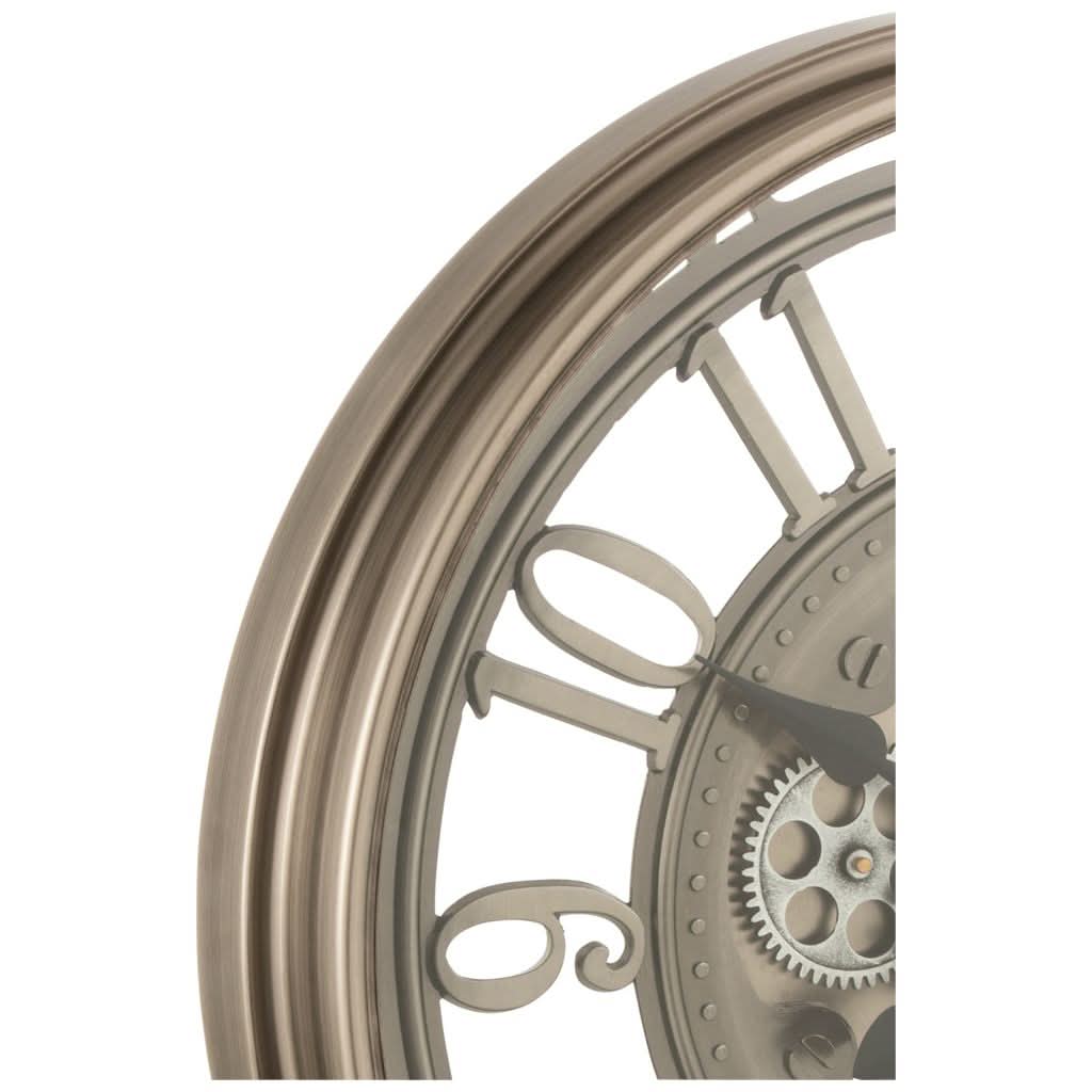 Uhr Sichtbares Uhrwerk Metall Glas