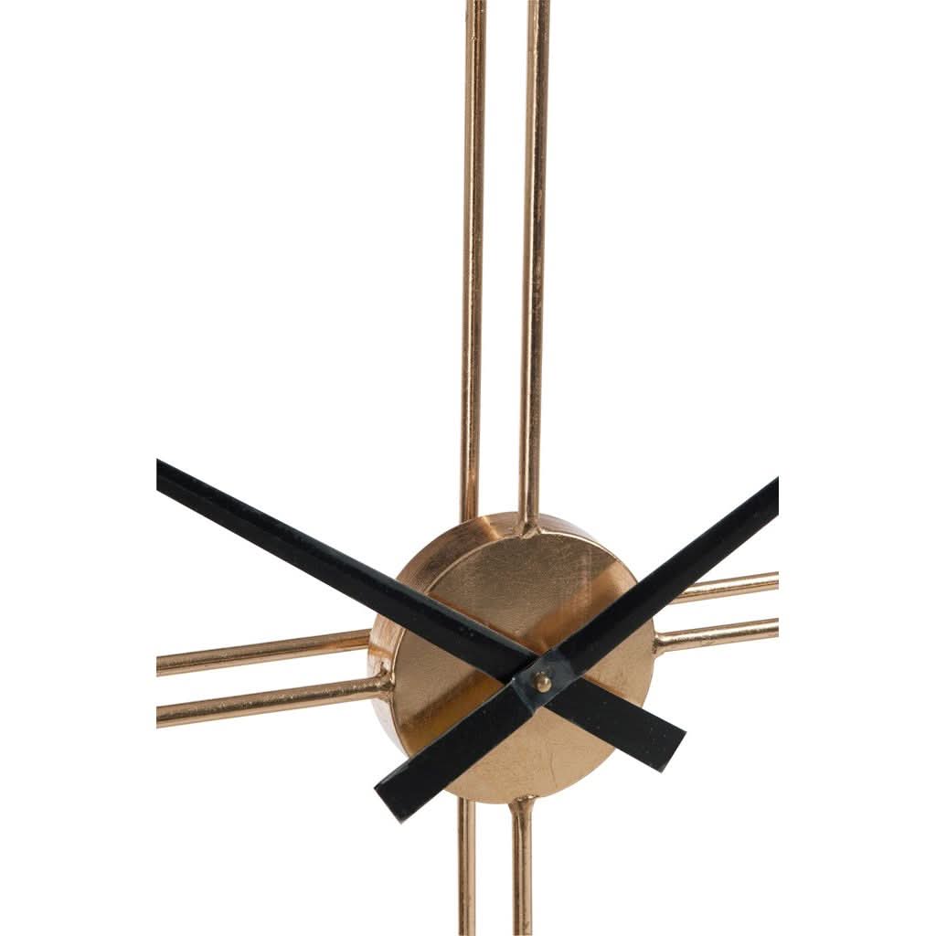 Runde goldfarbene Metalluhr