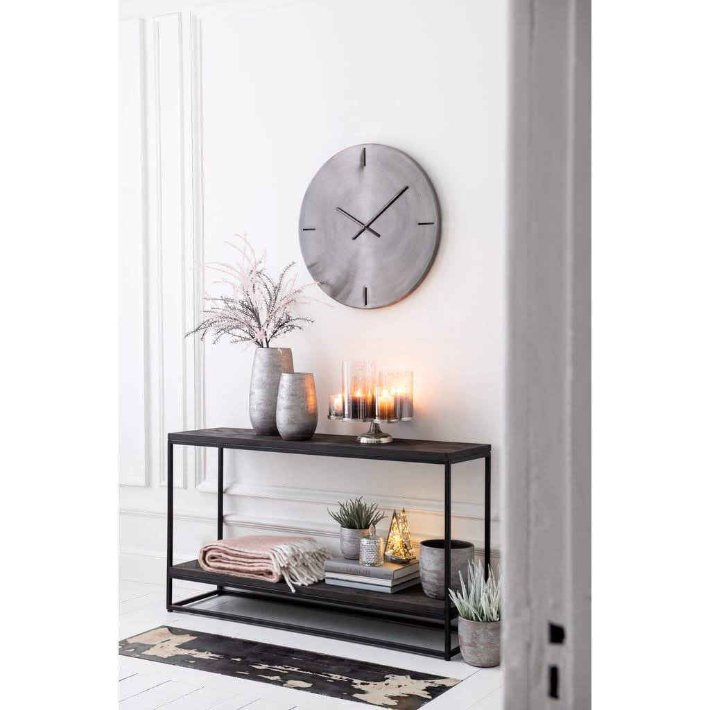 Horloge Métal Gris Foncé Petite - Designix