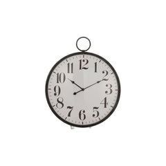 Moderne Design-Wanduhr aus schwarzem Metall