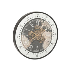 Spiegeluhr Welt Schwarz