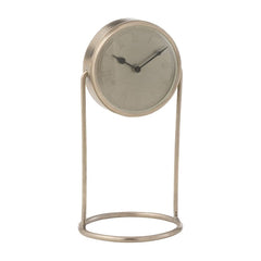 Große silberne Retro-Wanduhr