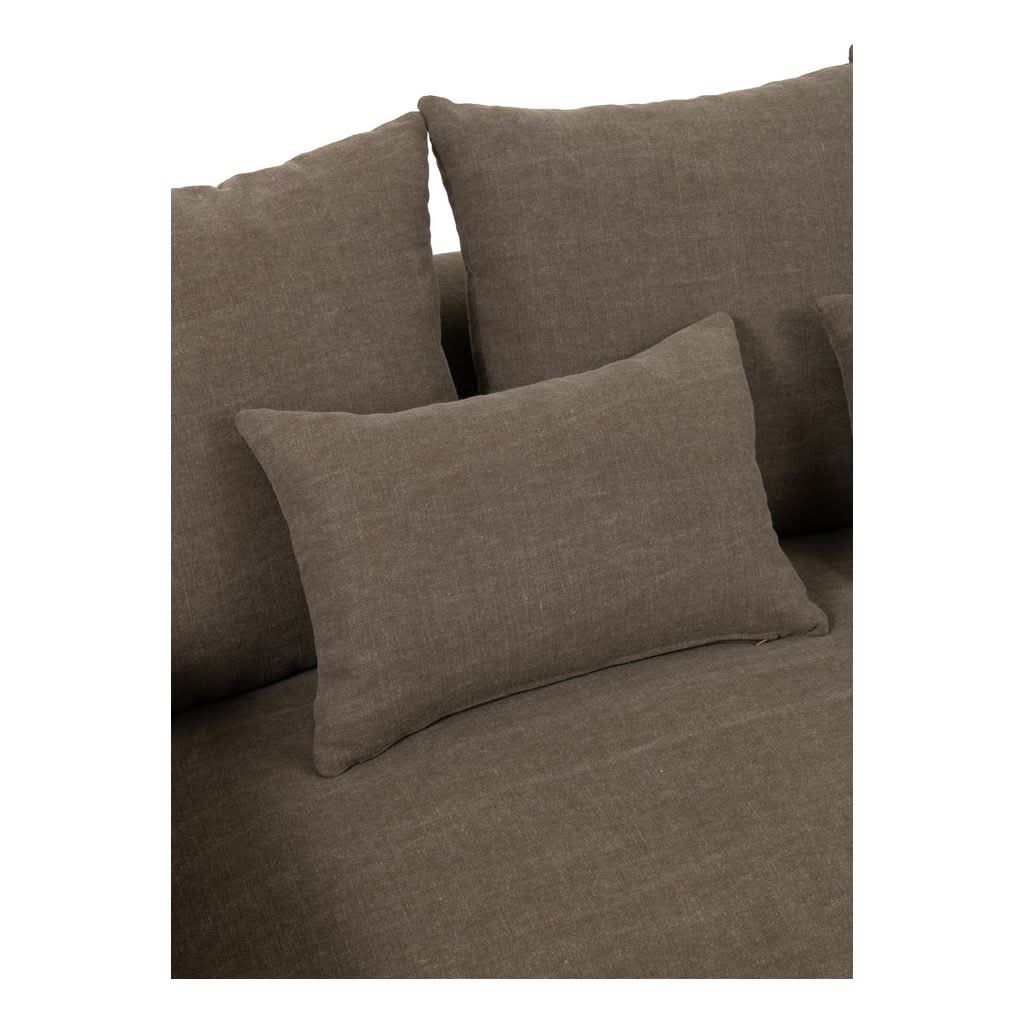 Housse Canapé Lin Taupe Désert - Designix