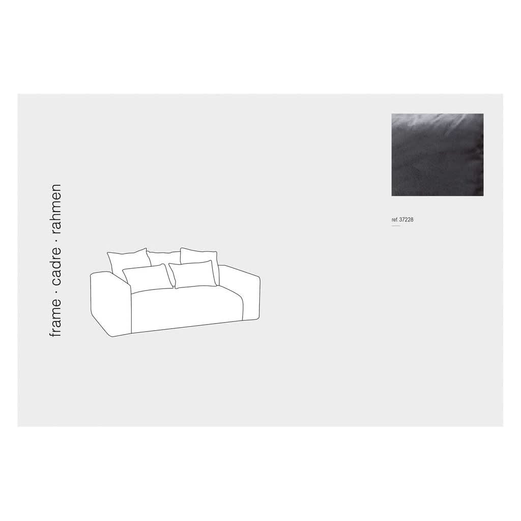 Housse Canapé Velours Gris Foncé