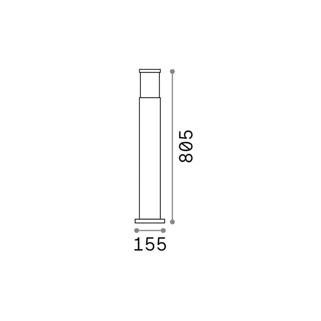 Luminaire extérieur | Tronco Noir Ø 15,5 cm
