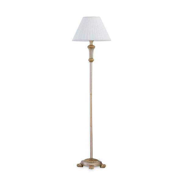 Lampadaire Firenze doré, tissu
