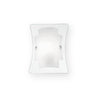 Applique murale Triplo blanche, verre