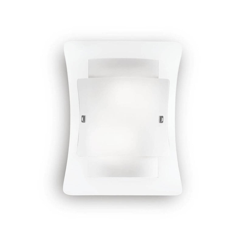 Applique murale Triplo 2 lumières blanche, verre