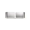 Applique murale Clip 2 lumières chromée, L 12,5 cm