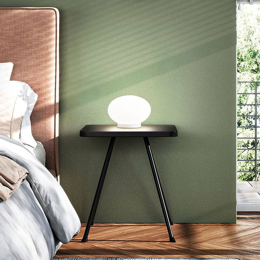 Lampe à poser Smarties blanche, verre