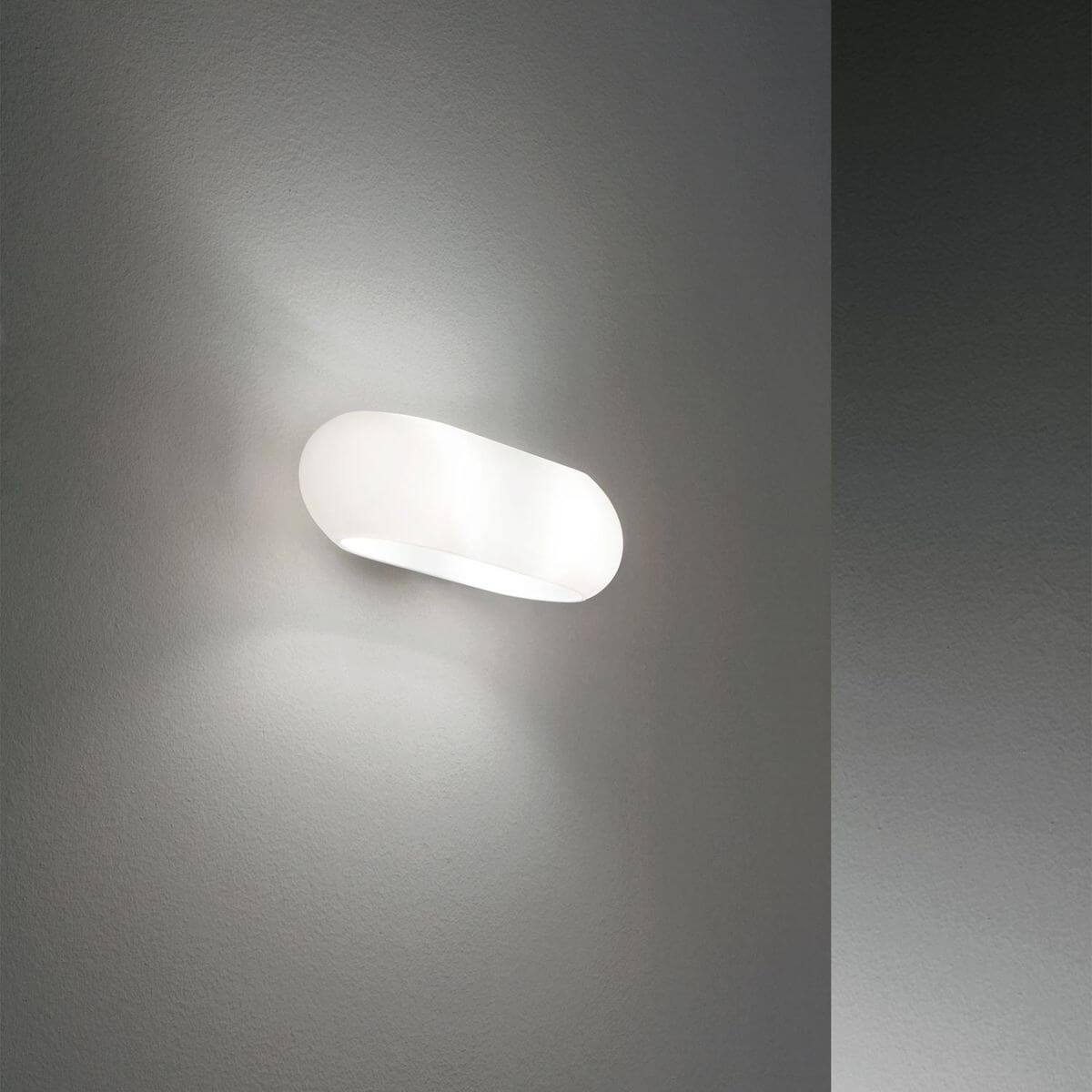 Applique murale Moris 2 lumières blanche, verre