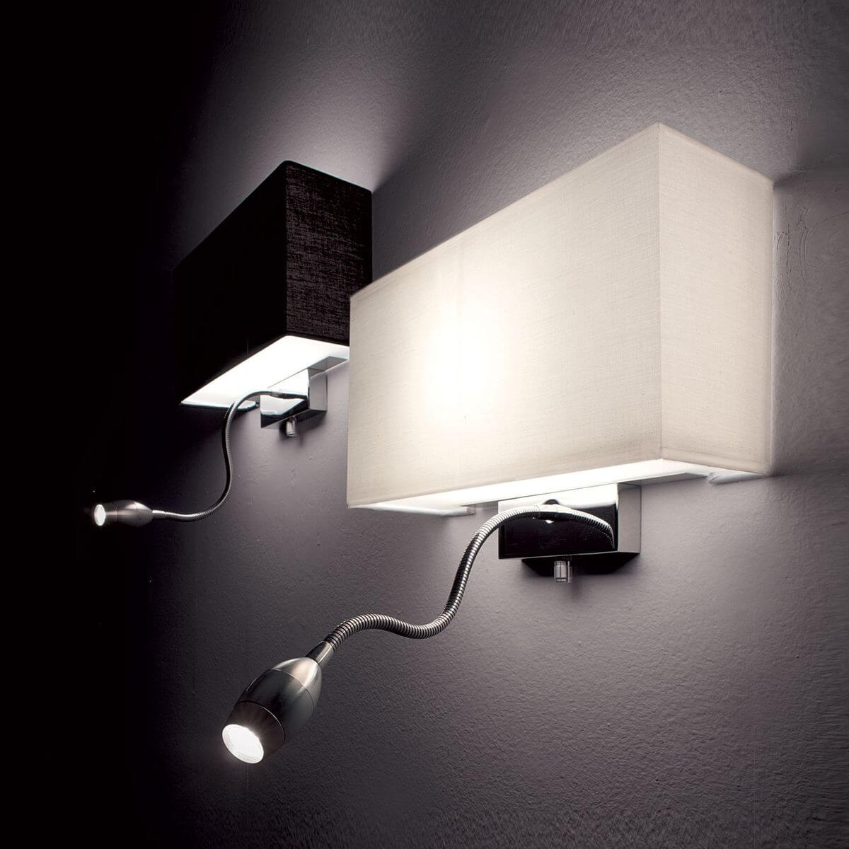 Applique murale Hotel blanche, tissu (035949)