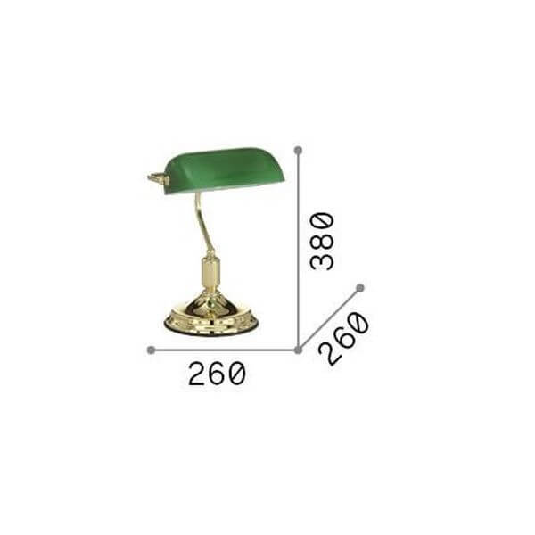 Lampe à poser Lawyer, verre