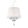 Suspension Pegaso 3 lumières blanche, verre