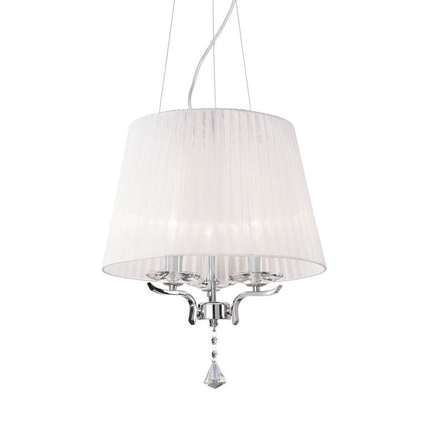 Suspension Pegaso 3 lumières blanche, verre