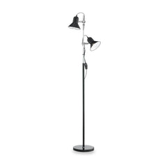 Lampadaire Polly 2 lumières noir