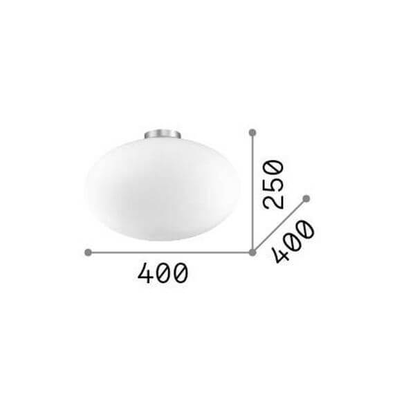 Plafonnier Candy blanc, verre