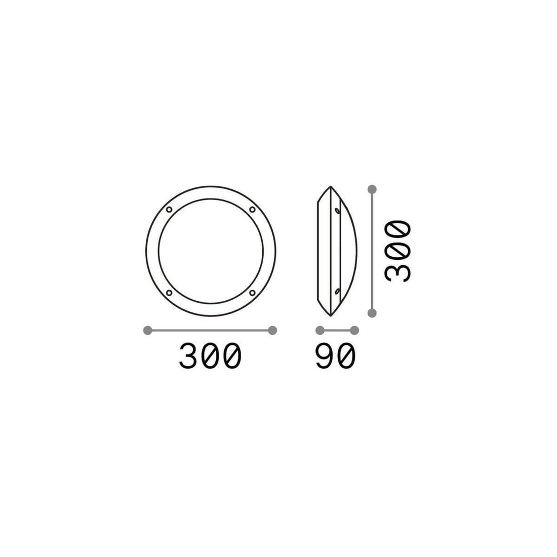 Applique extérieure Polar blanche (096667)