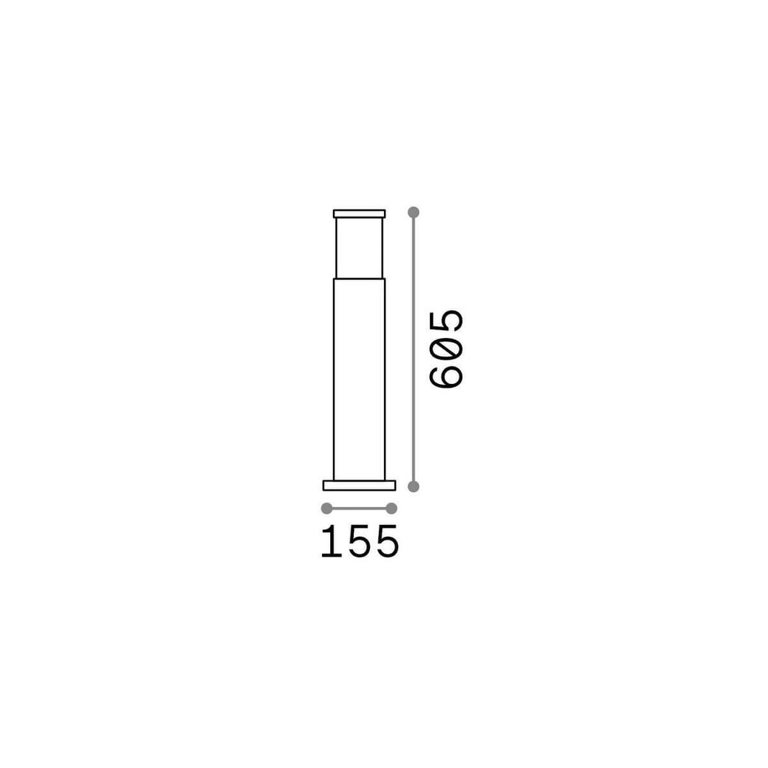 Luminaire extérieur | Tronco Blanc Ø 15,5 cm