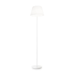 Lampadaire Cylinder 2 lumières blanc, verre