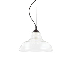 Suspension Bistro transparente, verre, Ø 28 cm