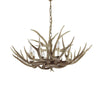 Suspension Chalet 8 lumières beige