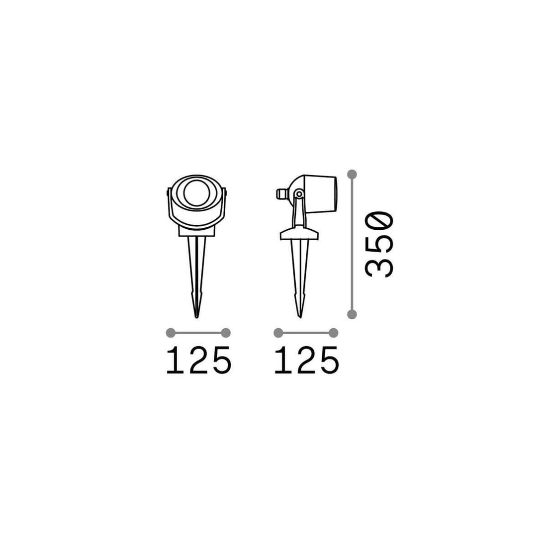 Luminaire extérieur Elio blanc