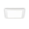 Spot encastrable Groove blanc, L 11,8 cm