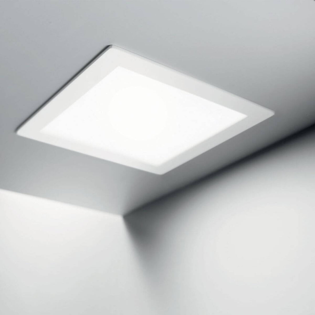 Spot encastrable Groove blanc, L 11,8 cm