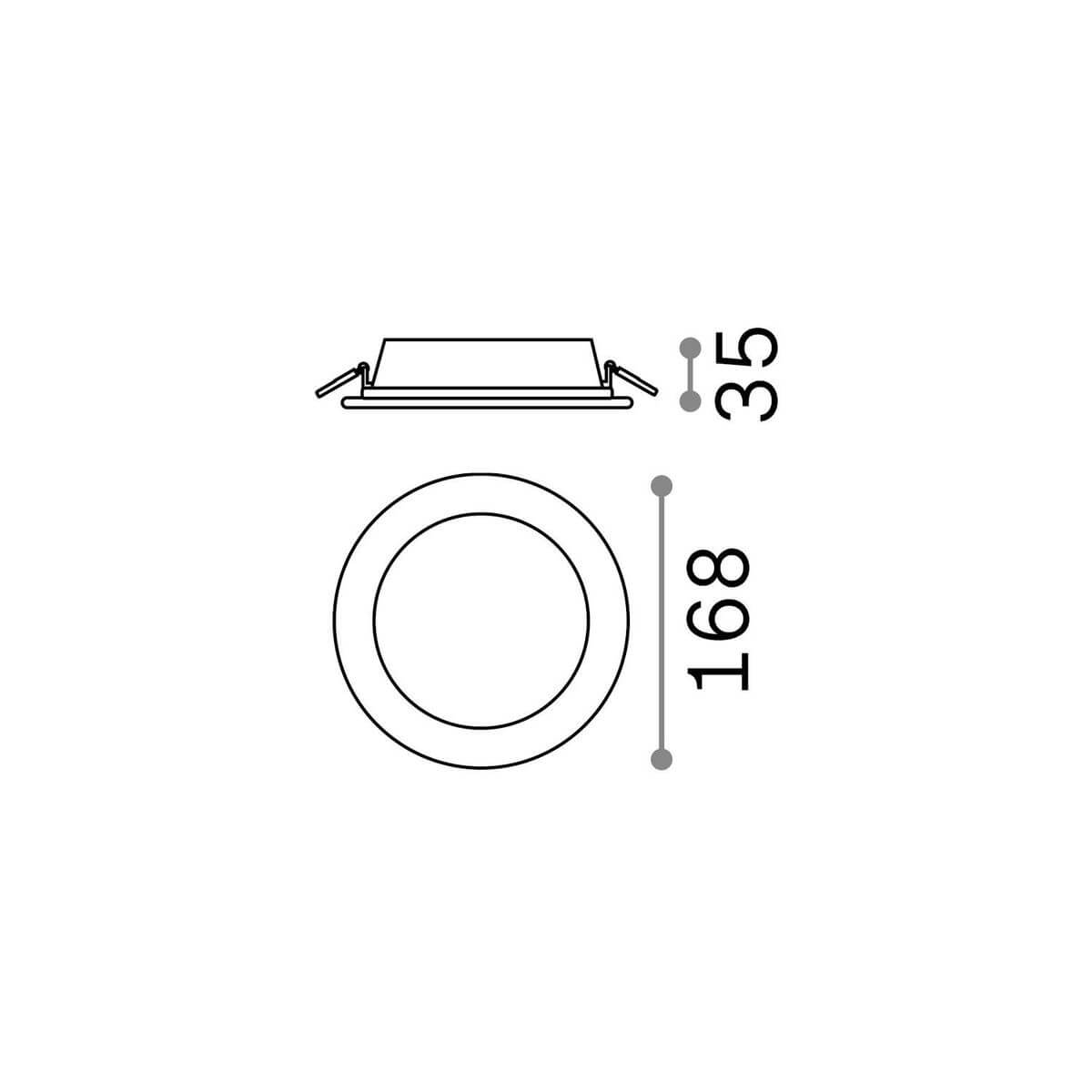 Spot encastrable Groove blanc, L 16,8 cm