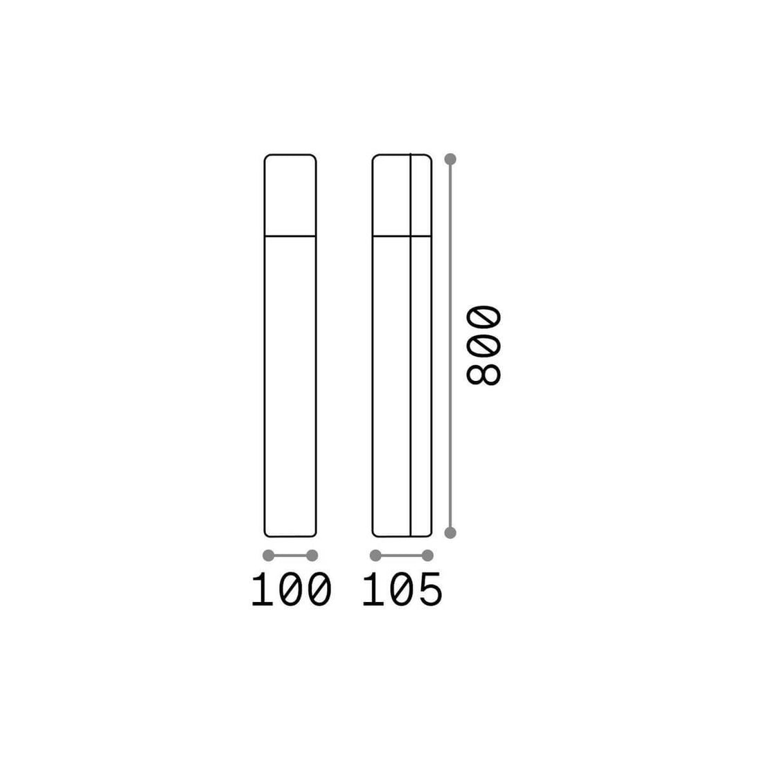 Lampadaire extérieur Pulsar anthracite