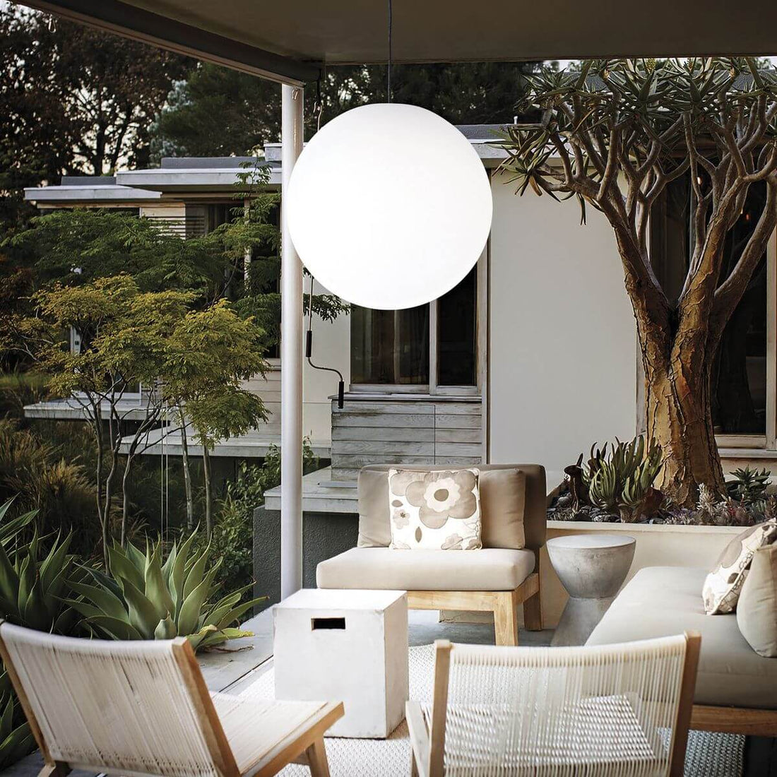 Luminaire extérieur | Sole Blanche Ø 50 cm