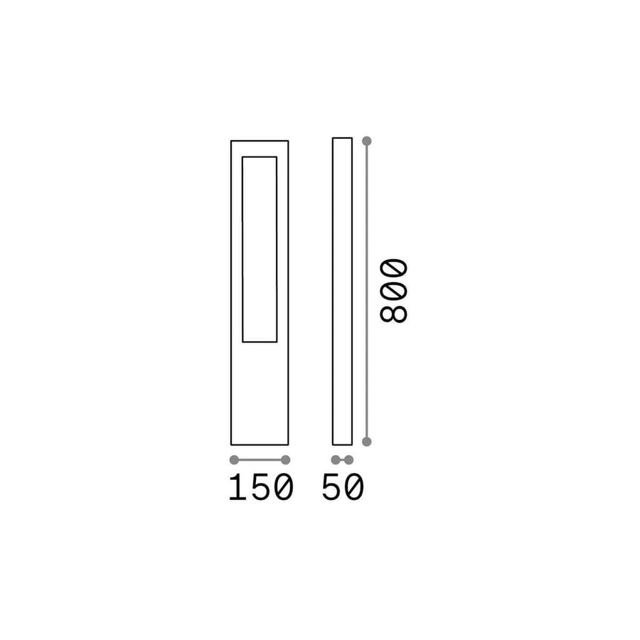 Lampadaire extérieur Vega anthracite