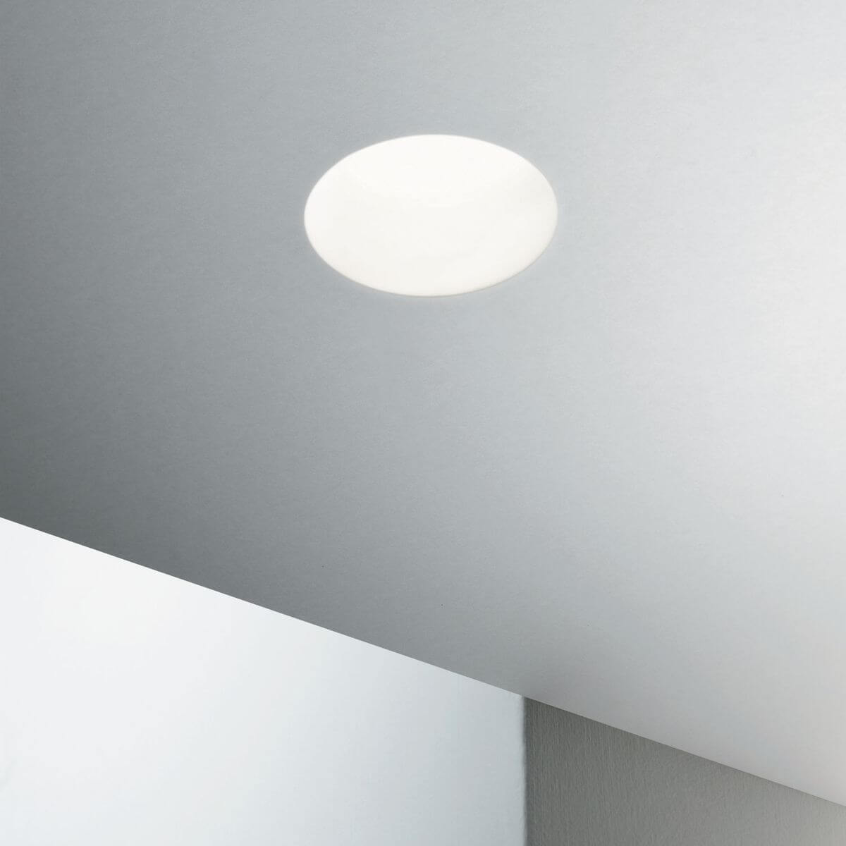 Spot encastrable Samba blanc, plâtre, Ø 12 cm
