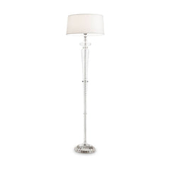 Lampadaire Forcola blanc, verre