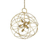 Suspension Konse 6 lumières dorée