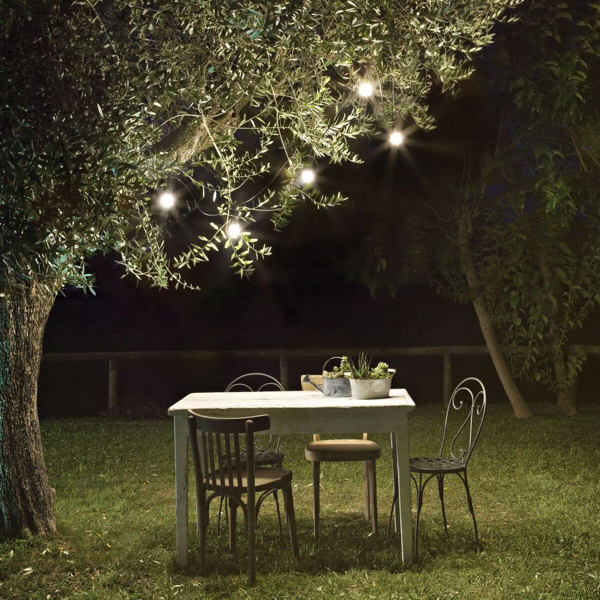Guirlande lumineuse Fiesta 5 lumières noire